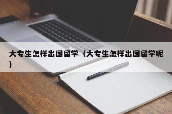 大专生怎样出国留学（大专生怎样出国留学呢）